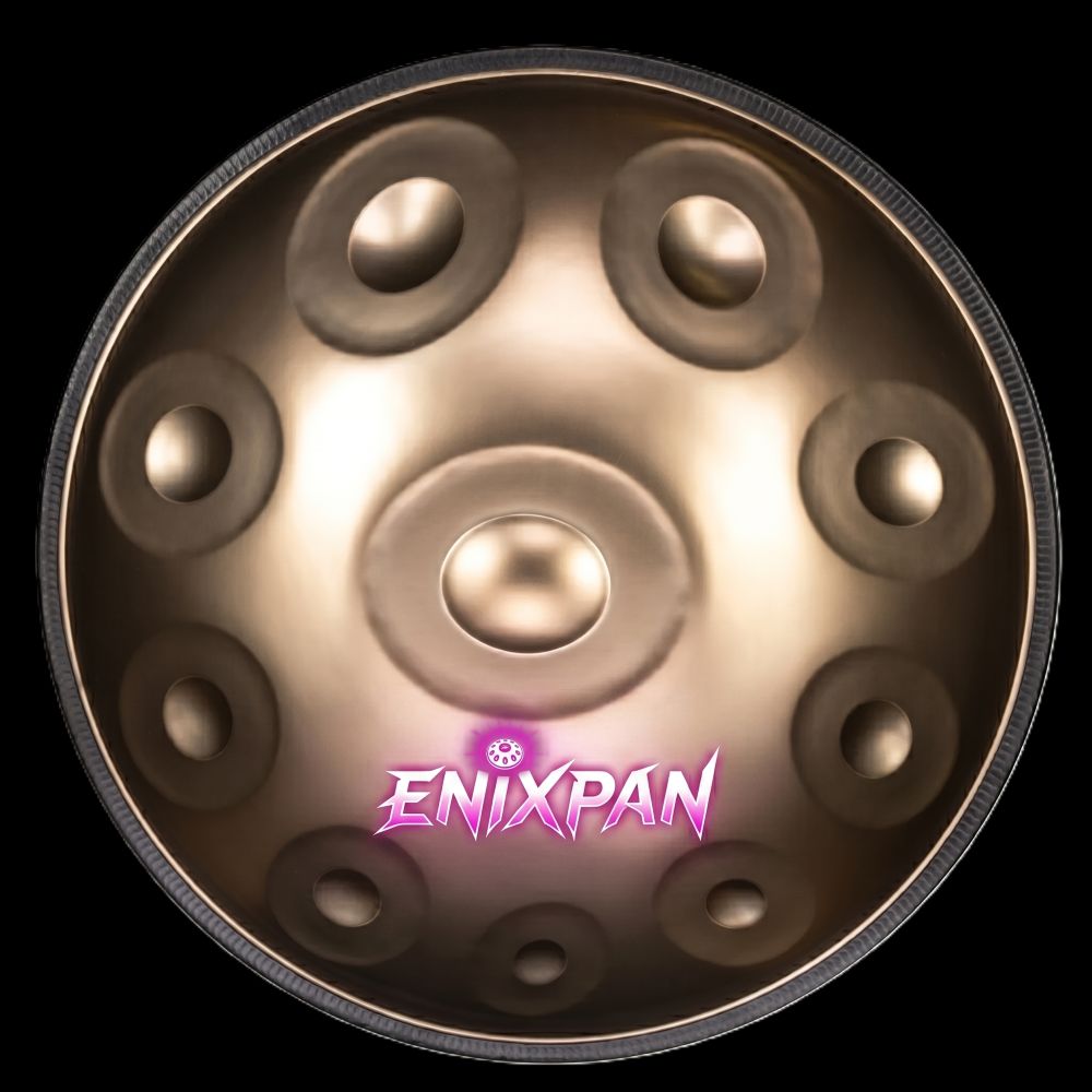 Handpan D Ashakiran 15 Notes Enixpan — vue de face