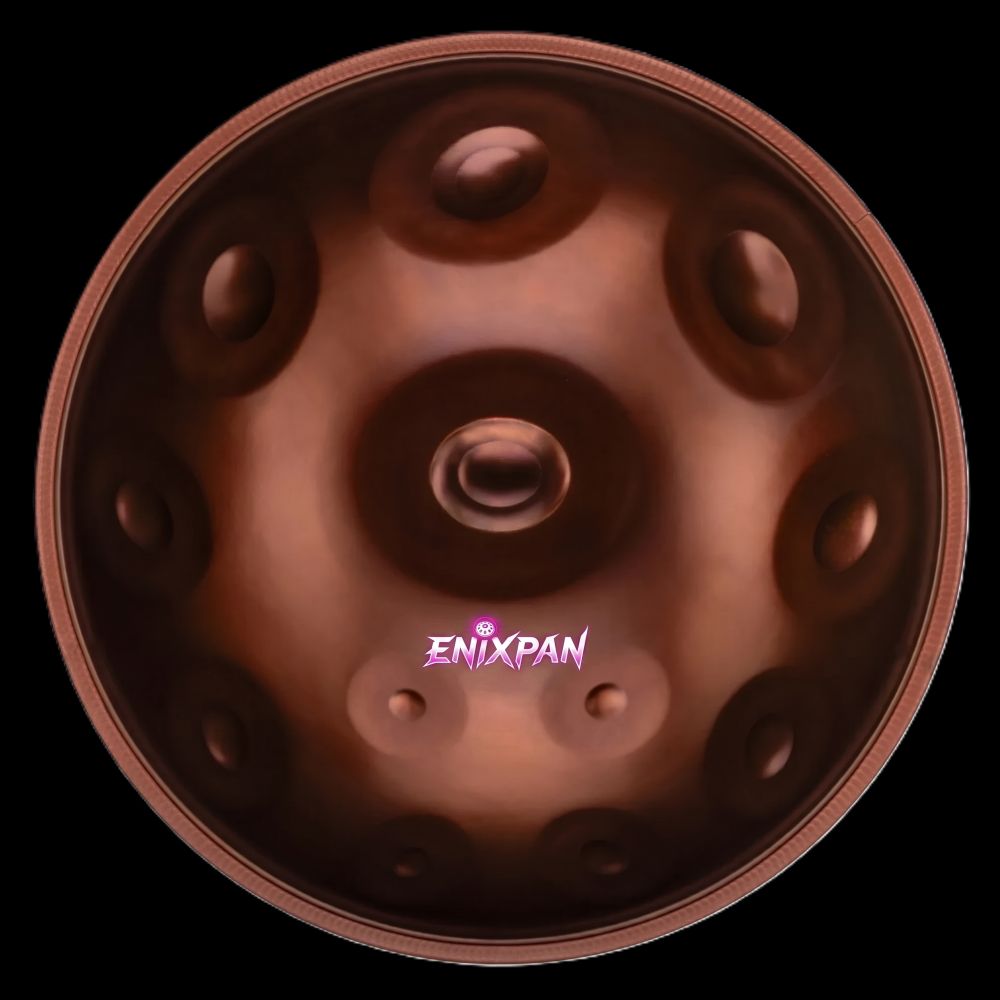 Handpan F# Low Pygmy 19 Notes Enixpan — vue de face